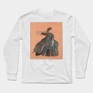 Woman on a Sofa Long Sleeve T-Shirt